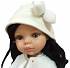 Кукла Карина в белом пальто, 32 см  - миниатюра №1